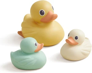 Ducky Family - 3-teiliges schwimmendes Badespielzeug-Set mit wasserdichtem Design; weich, Sakt - Bild 1 von 12