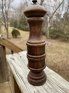 Vintage M F Florence Made In Italy Pepper Mill Beautiful wood Carved Works - Picture 1 of 7