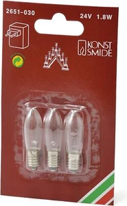 Konstsmide 2651-030 Official Spares Welcome Light Bulbs, 24 V, 1.8 W, White
