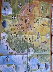 Physical Map Of China and the World Chinese Edition. Knowledge version. - Picture 1 of 11