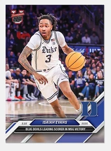 2024-25 BOWMAN U NOW BASKETBALL 75 ISAIAH EVANS DUKE SCORING LEADER WIN IN HAND - Picture 1 of 2