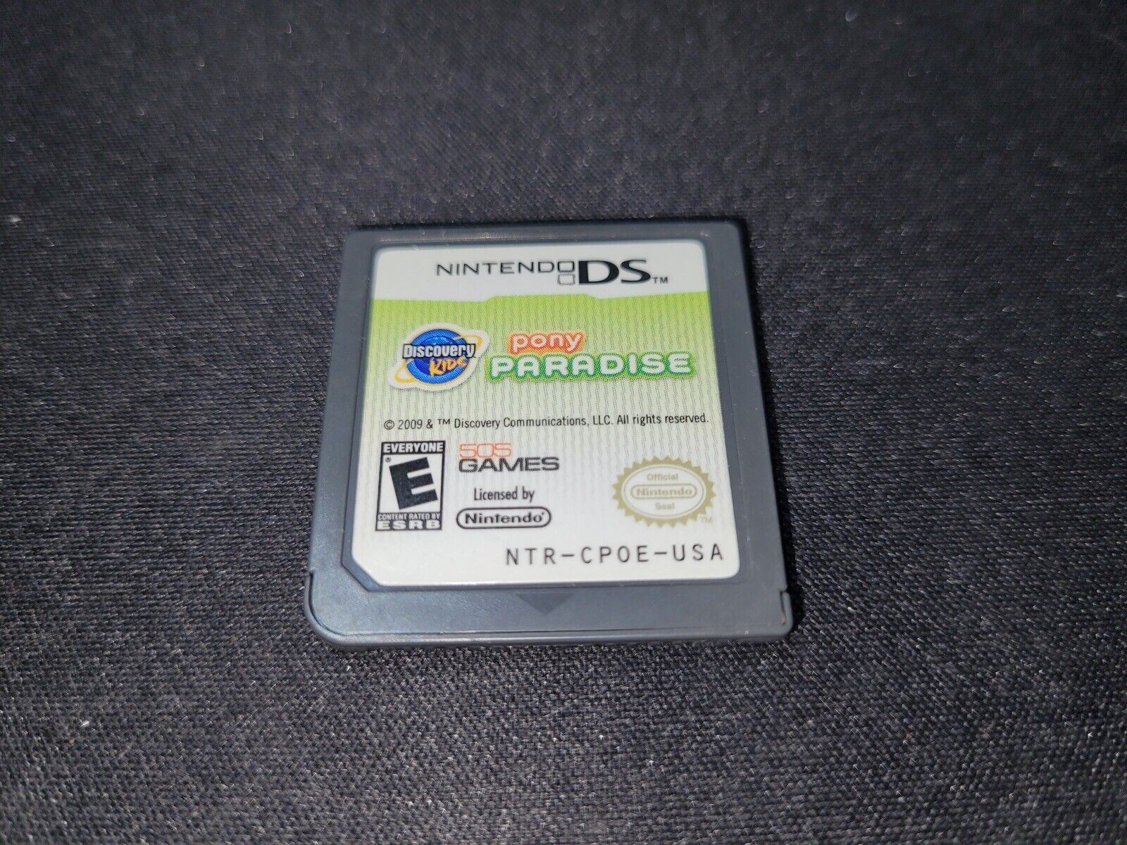 Discovery Kids Pony Paradise Nintendo DS NRMT condition game cartridge authentic