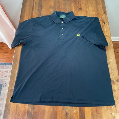 Masters Polo Mens XL Blue Augusta National Golf Amen Corner Knit Preppy - Image 1 of 4