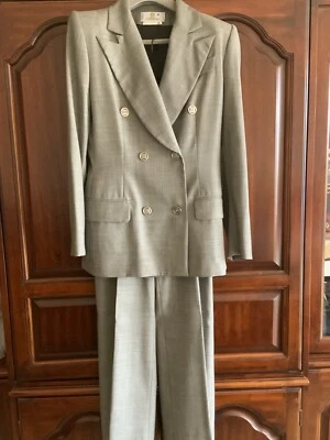 Usado Alta Costura GIVENCHY Vintage Mujer 2 piezas. Traje,Talla 38,Col.Gris.Hecho en Francia. Foto 1 de 4
