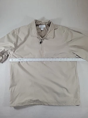 North End Men's M Beige 1/4 Zip Short Sleeve Pullover Golf Windbreaker Crosstex - Image 1 of 4
