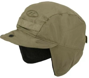 WATERPROOF WINTER MOUNTAIN HAT CAP MENS OLIVE windproof ultra warm fleece inner - Picture 1 of 3