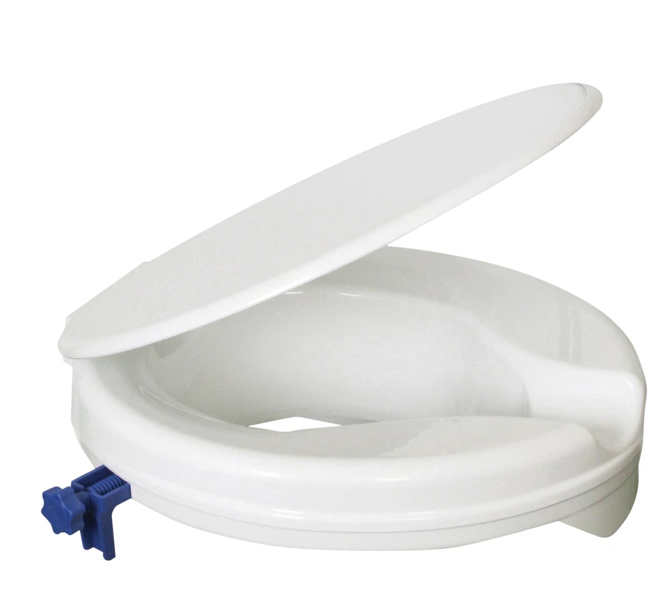 AIDAPT Senator Ergonomic Raised Toilet Seat With Lid 50mm