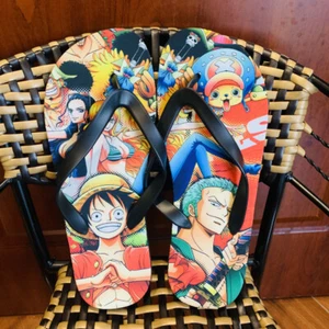 Luffy Slippers Anime Cute Flip Flop Cute Slipper Beach Summer Unisex Pieces - Picture 1 of 8
