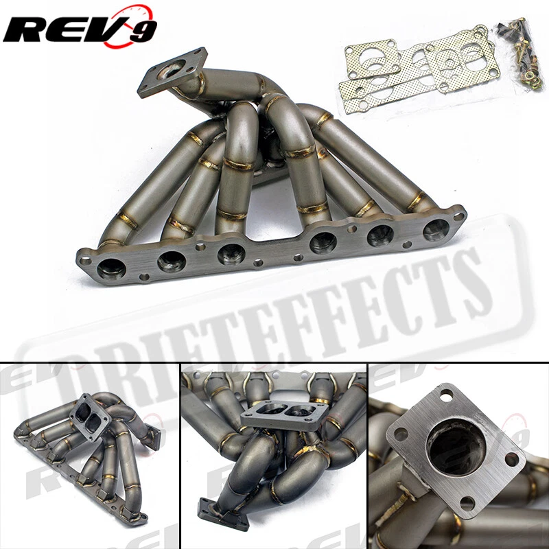 Rev9 Serie HP Para Toyota 2JZ-GE N/A Igual Longitud T4 Turbo Colector Dividido Fl. Foto 1 de 4
