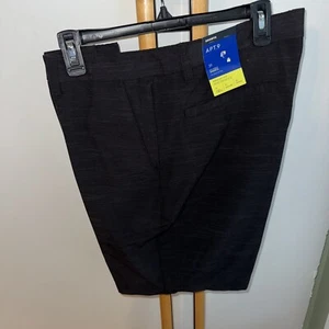 Apt 9 Mineral Black Mens Shorts Size 38 NWT NEW Flat Front - Picture 1 of 4