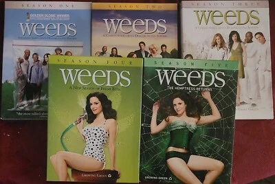 Weeds Season 1-5 ( 1 2 3 4 5) DVD Sets USED Very Good Cond Mary-Louise Parker - Image 1 of 3