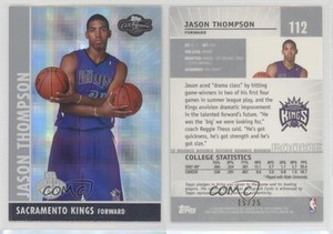 2008-09 Topps Co-Signers Silver Hyper /25 Jason Thompson #112 Rookie RC