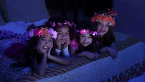 Mia Flashion Flowers, LED Lighted Flower Headband Hair Accessory, White... - Picture 1 of 8