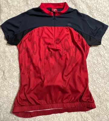 Camiseta deportiva de ciclismo Oakley vintage para hombre M roja negra equipo de campo táctico logotipo disperso Foto 1 de 4