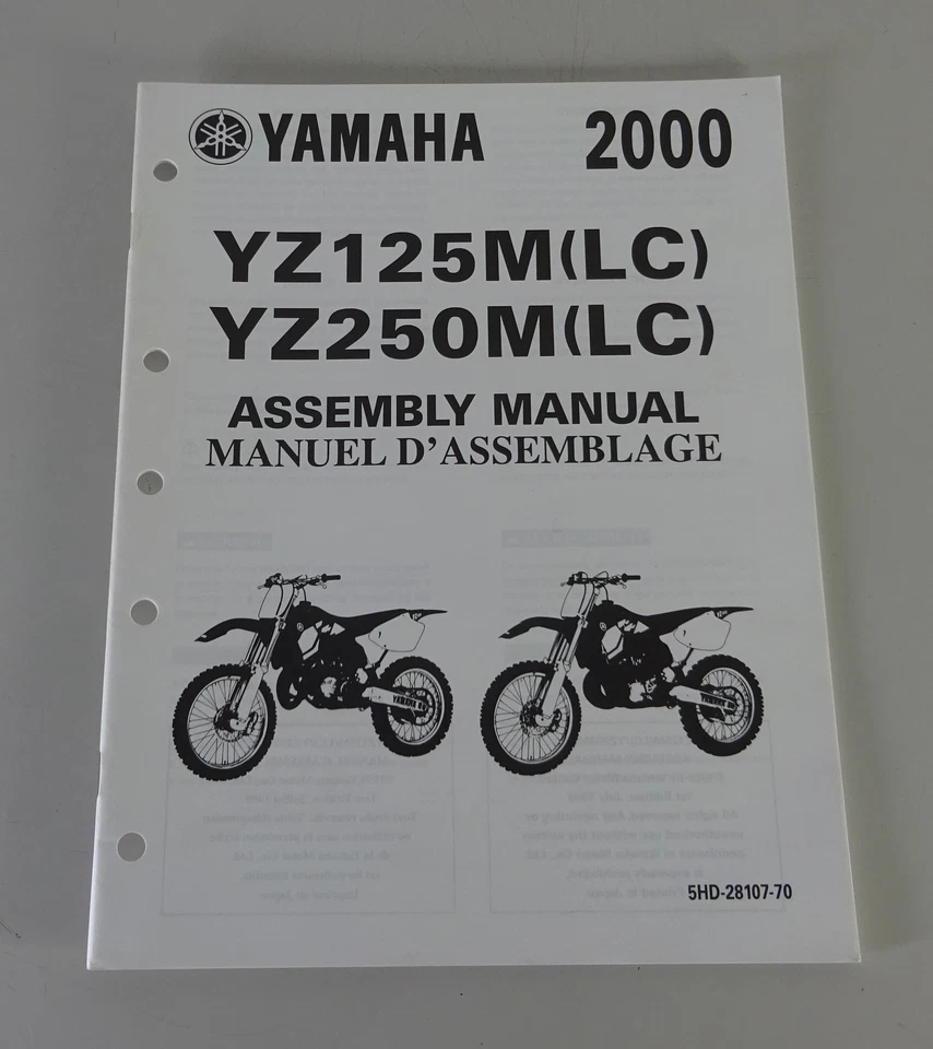 Instrucciones de Montaje / Manual D´Assemblage Yamaha YZ 125/250M (LC) De 2000 - Imagen 1 de 1