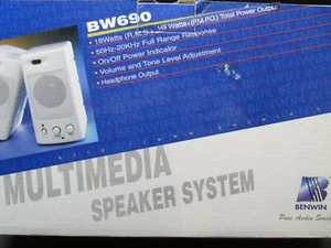 Altavoces multimedia/computadora BENWIN, BW690, NUEVOS en caja - Imagen 1 de 3