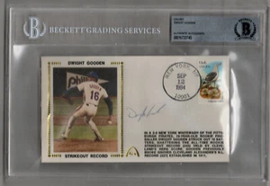 DWIGHT GOODEN 1984 STRIKEOUT RECORD GATEWAY CACHET BAS certified/Encapsulated - Picture 1 of 1