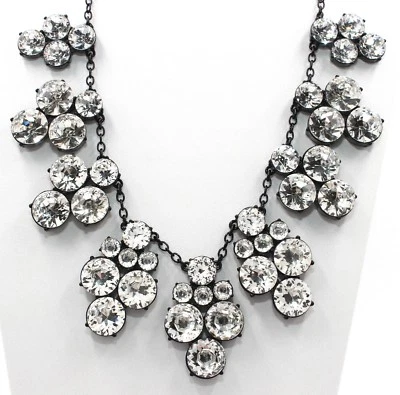 Collar KATE SPADE Steal The Spotlight Grueso Negro y Transparente Collar Distintivo  Foto 1 de 4