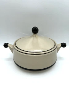 Vintage 70er Jahre Sears Erdbeeren Steinzeug Kasserolle Japan beige/braun - Bild 1 von 11