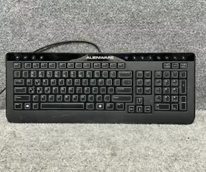 Dell Alienware USB Wired Gaming Multimedia Keyboard SK-8165 Slim Design For PC - Picture 1 of 20