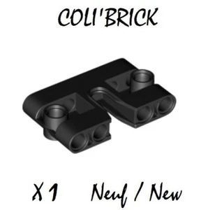 Lego 67139 - 1x Technic Pin Connector Liftarm 1x3x5 with Cutout Noir / Black NEW - Imagen 1 de 1