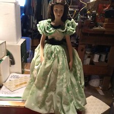 GONE WITH THE WIND VIVIEN LEIGH AS SCARLETT O'HARA FRANKLIN MINT HEIRLOOM DOLL