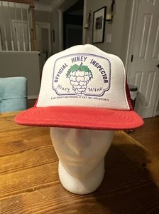 Sombrero de camionero vintage Hiney Inspector Snapback Hiney Wine 1983 Dorsey & Donnelly - Imagen 1 de 12