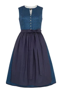 Vestido tradicional Dirndl Ivelina mujer 2 piezas falda longitud 65 cm - Imagen 1 de 5