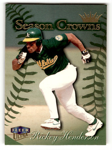 1999 Fleer Ultra #223 Rickey Henderson NM Near Mint Athletics SC ID:63946