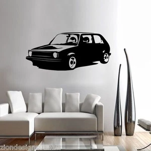 GOLF GTI MK1 WALL ART01 decal graphic adhesive UNIQUE - Picture 1 of 3