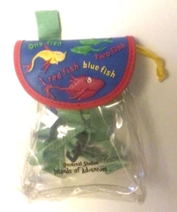 Dr Seuss One Fish Two Fish Red Fish Blue Fish - Mochila transparente para niños (7 pulgadas x 6 pulgadas) - Imagen 1 de 4