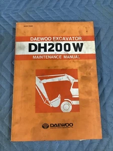 DAEWOO DH200W EXCAVADORA SERVICIO REPARACIÓN MANUAL MANTENIMIENTO DH 200 W - Imagen 1 de 4
