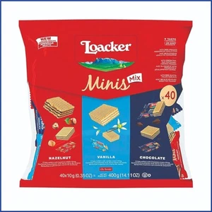 Loacker Minis Mix Hazelnut Vanilla Chocolate 14.11oz - Picture 1 of 12