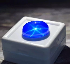 10 Kt Cabochon Schliff schöner seltener blauer Stern Saphir zertifiziert Edelstein - Bild 1 von 5