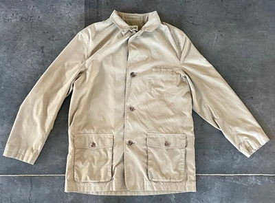 Vintage Travel Smith Mens Tan Button Up Pockets Packable Safari Jacket Sz L Long - Image 1 of 4