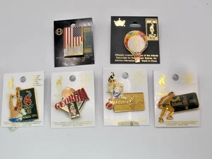 1996 Atlanta Olympic Games Pin Lot on Orig Card -Izzy Mascot Lot 0f 6 - Picture 1 of 5