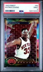 PSA 9 1993 FINEST PATRICK EWING #90 NEW YORK KNICKS HOF MINT โ
 GradedGeekz ๐๐ - Picture 1 of 3