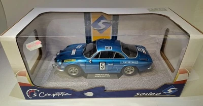 PROMO Alpine A110 1600S Olympia Rallye 1972 1/18 Solido Boite d'origine - Photo 1/2
