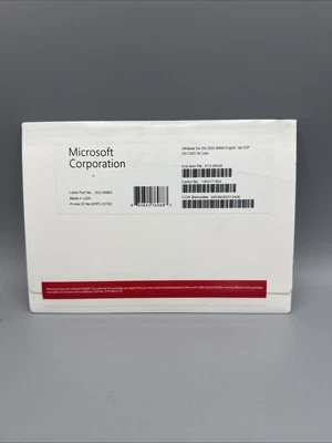 Neu Microsoft Windows Server 2022 Standard 64-Bit Lizenz & DVD 16 Core versiegelt - Bild 1 von 2