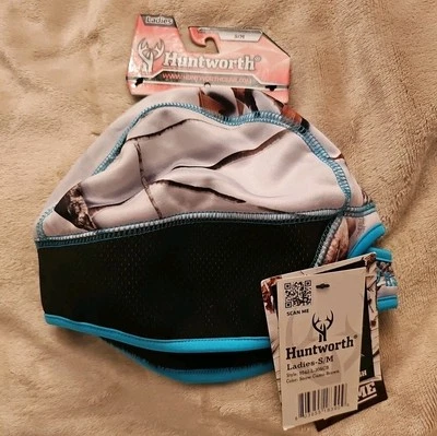 NEW Women's S/M Huntsworth Snow Camo Brown Beanie w/ Pony Tail Hole Hat Cap - Image 1 of 4