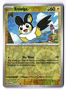 Emolga Reverse Holo Common SV06: Twilight Masquerade 069/167 NM - Picture 1 of 2