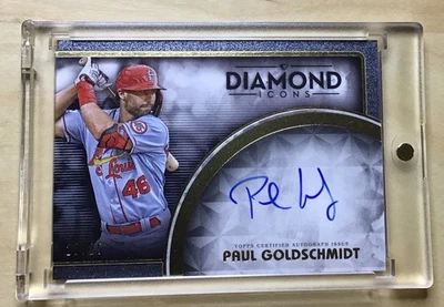 🔥2023 TOPPS DIAMOND ICONS AUTO PAUL GOLDSCHMIDT ST. LOUIS CARDINALS SSP #’d /25 - Image 1 of 2