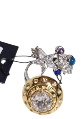 Anillo de Cóctel Kate Spade Space Cadet Talla 7 Neutro Multi Circonita Cúbica Nuevo Foto 1 de 4