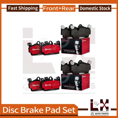 Juego de 8 pastillas de freno de disco delanteras traseras Brembo para Fiat 500L 2014-2018 Foto 1 de 4