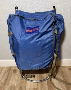 JANSPORT (USA) Vintage K2 Division External Frame Youth Hiking 25" Blue Backpack - Picture 1 of 21