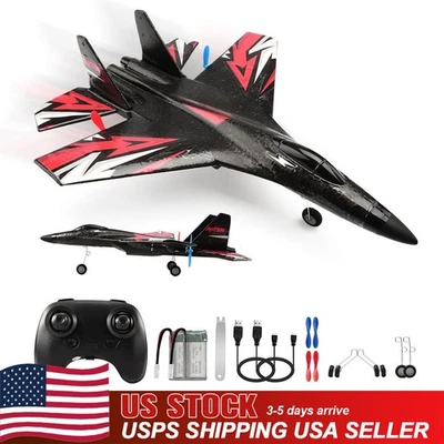 US New Upgrade SU27 RC Airplane Remote Control Fighter Toys RTF Glider Beginners - Image 1 of 4