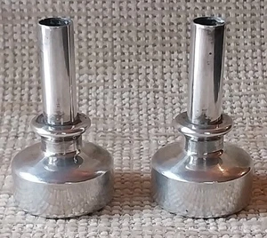 Hans Agne Jakobsson 2 small chrome candleholders - AB Sweden L92 - Rare 1960's - Picture 1 of 2