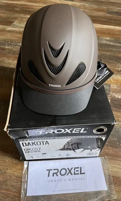 Troxel Dakota Grizzly Brown Equestrian Helmet –  Low Profile Large - Image 1 of 4