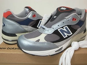 New Balance M991SKR Color Silver Navy 20th Annivesary Made in England Men Us7.5 - Picture 1 of 10