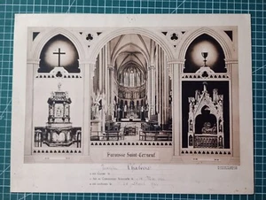 AZ098 - 1944 phototypie Paroisse Saint Cerneuf communion Jeannine Chalvers - Picture 1 of 1